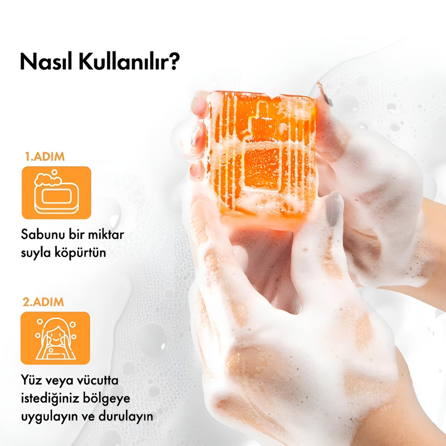 Leke Karşıtı Zerdeçal ve Kojik Asit Sabunu – Cilt Tonu Eşitleyici & Aydınlatıcı Etkili